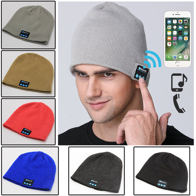 Bluetooth Beanie Hat with Wireless Headphones – Winter Knitted Music Hat for Outdoor
