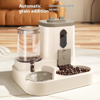 Automatic Dog & Cat Feeder with Water Dispenser – Gravity Pet Bowl